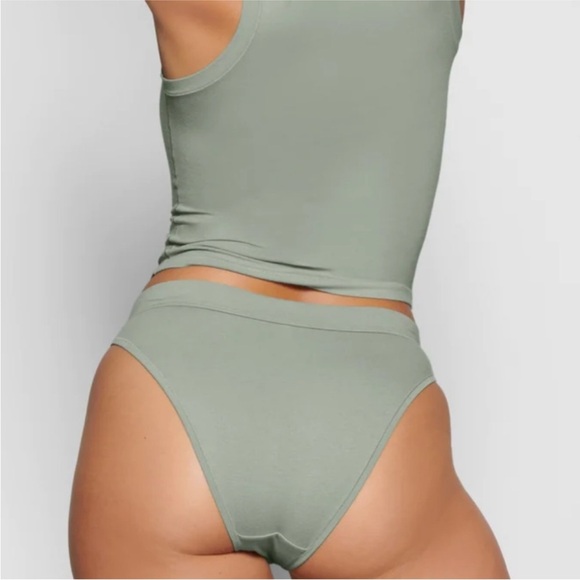 SKIMS set of Cotton Jersey Cheeky Tanga Panties Underwear Size Small